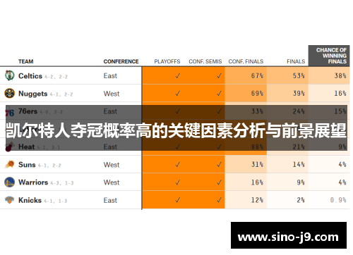 凯尔特人夺冠概率高的关键因素分析与前景展望