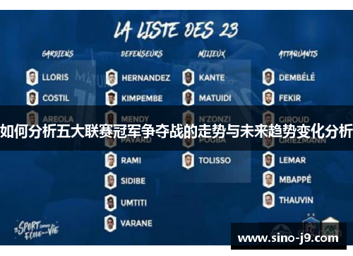如何分析五大联赛冠军争夺战的走势与未来趋势变化分析